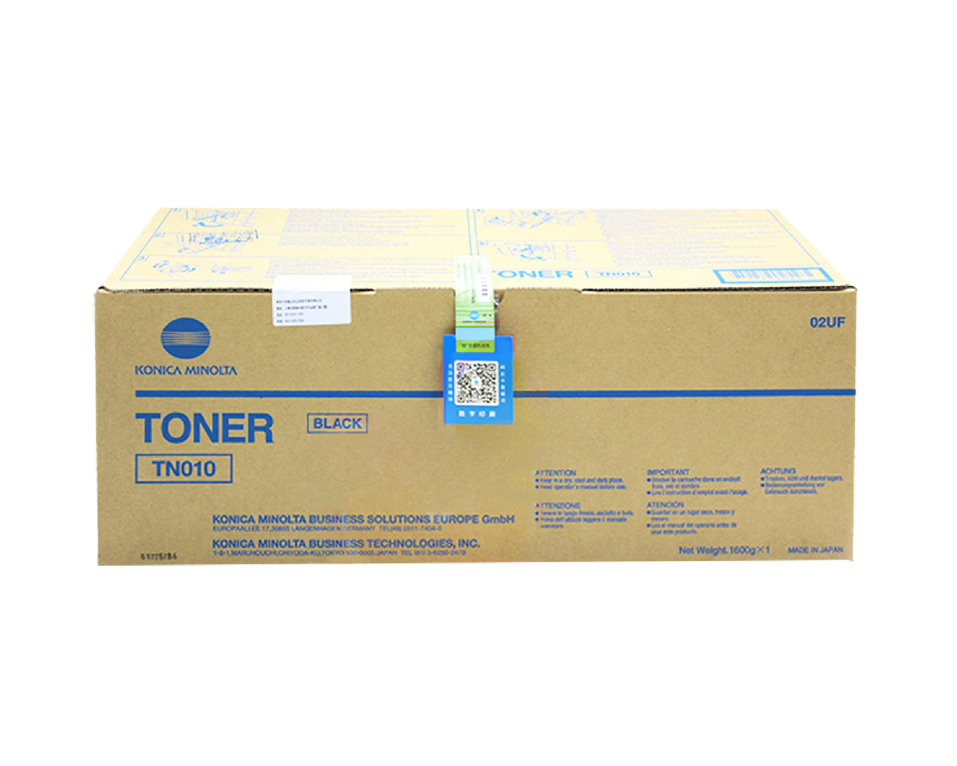 Konica Minolta Original US Version TN010 Black Toner for bizhub Pro 1050 Series A0YT031