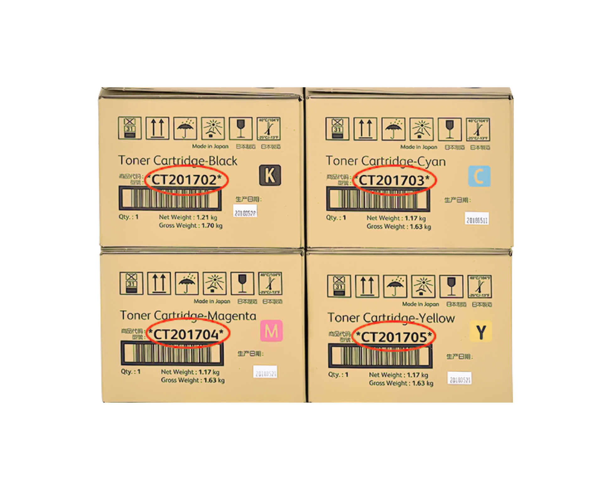 Konica Minolta C550 / C560 / C570 AP Original Color Toner