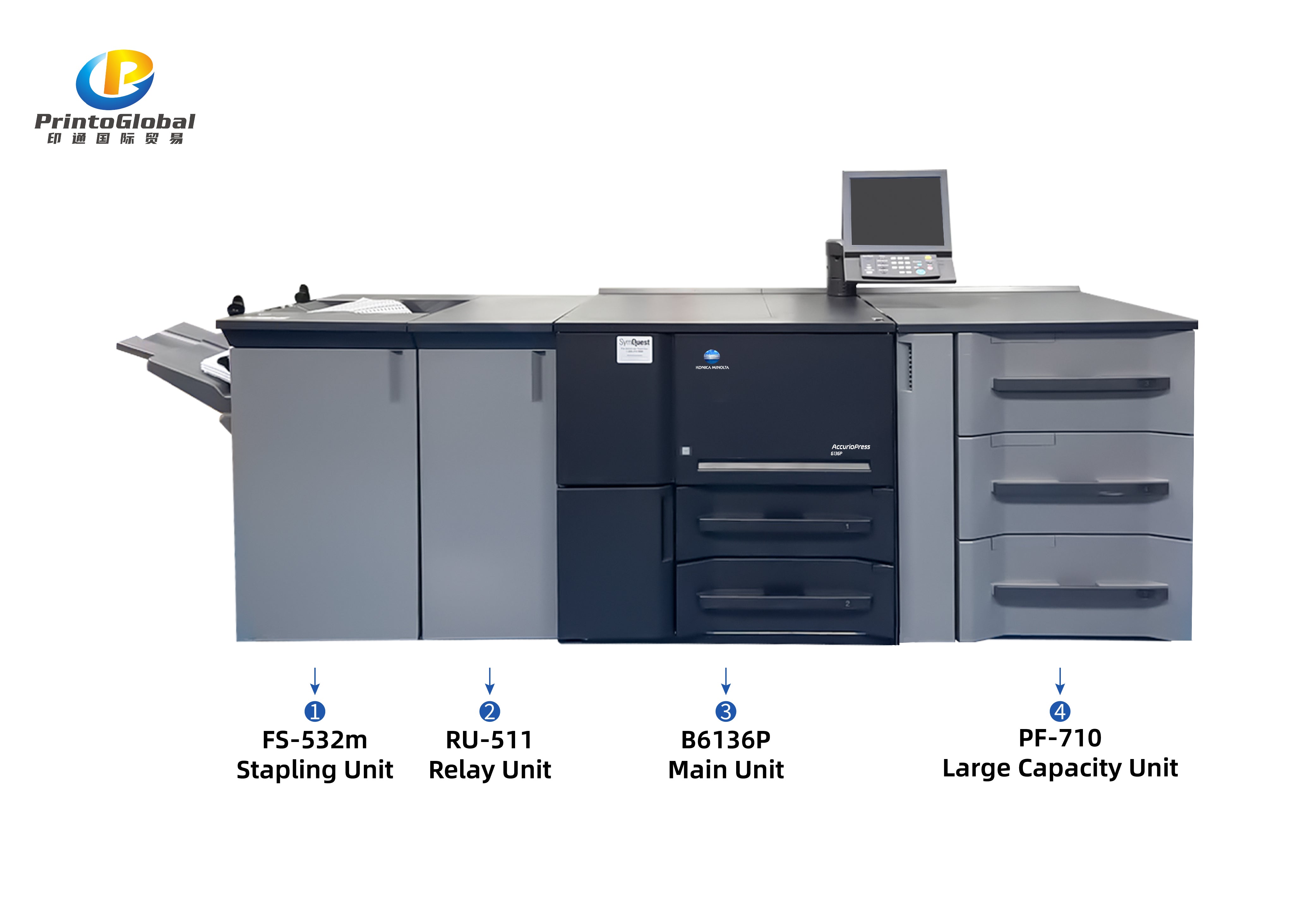 Konica Minolta bizhub PRESS B6136 Black and White Production