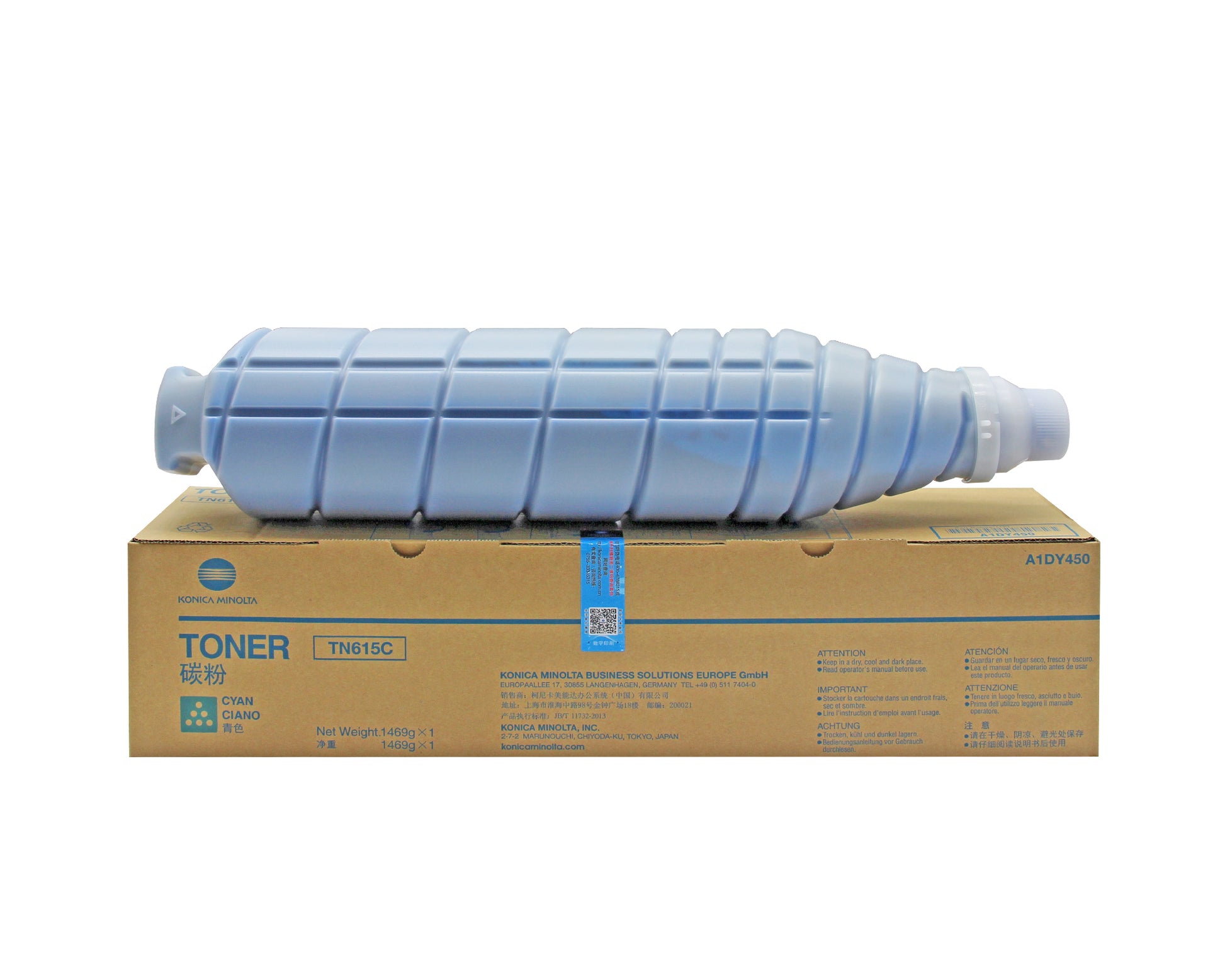 Konica Minolta Original Asia Version TN615 Toner Cartridge Set for C8000 C7000 C6500 C6501 C6000 A1DY150/A1DY250/A1DY350/A1DY450