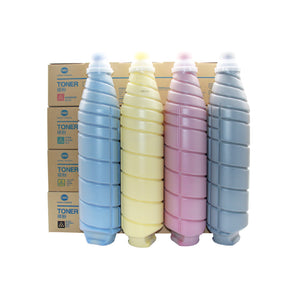 Konica Minolta Original Asia Version TN615 Toner Cartridge Set for C8000 C7000 C6500 C6501 C6000 A1DY150/A1DY250/A1DY350/A1DY450