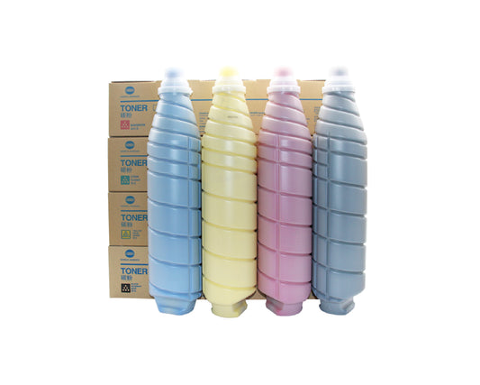 Konica Minolta Original Asia Version TN615 Toner Cartridge Set for C8000 C7000 C6500 C6501 C6000 A1DY150/A1DY250/A1DY350/A1DY450